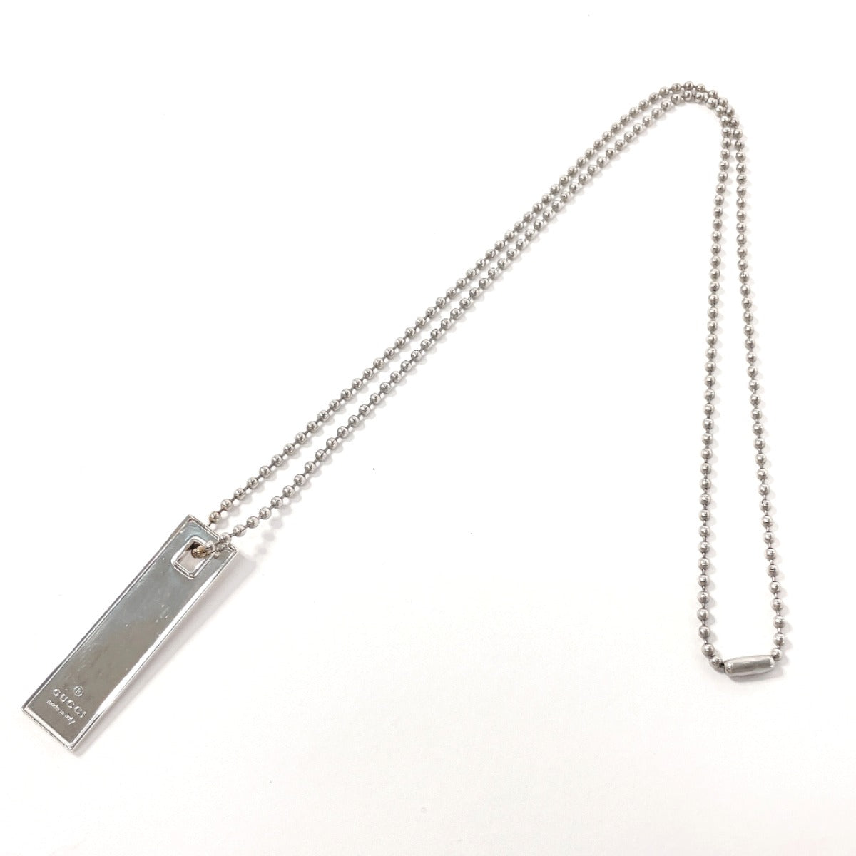 GUCCI Necklace Silver925 Silver Plate Pair