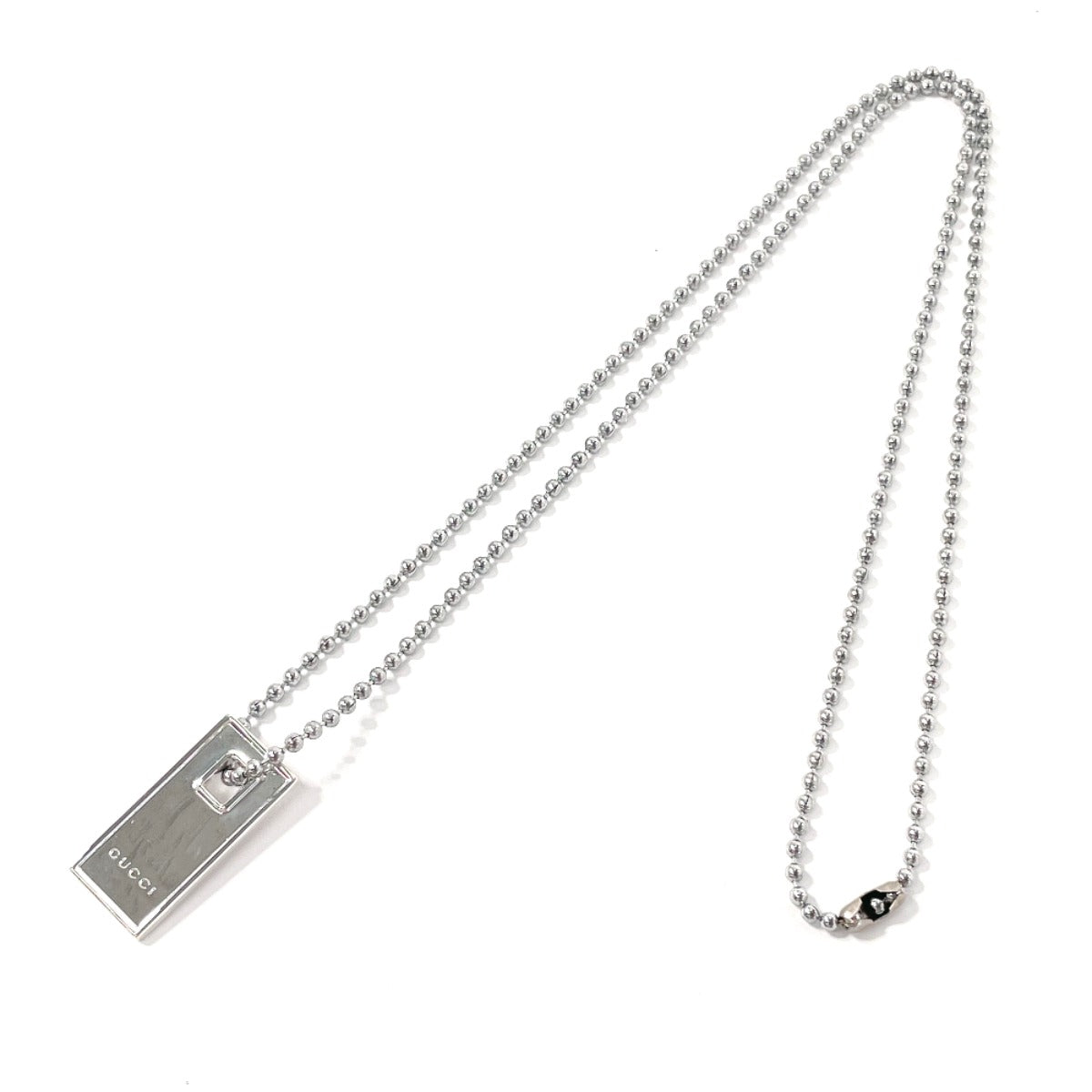 GUCCI Necklace Silver925 Silver Plate Pair
