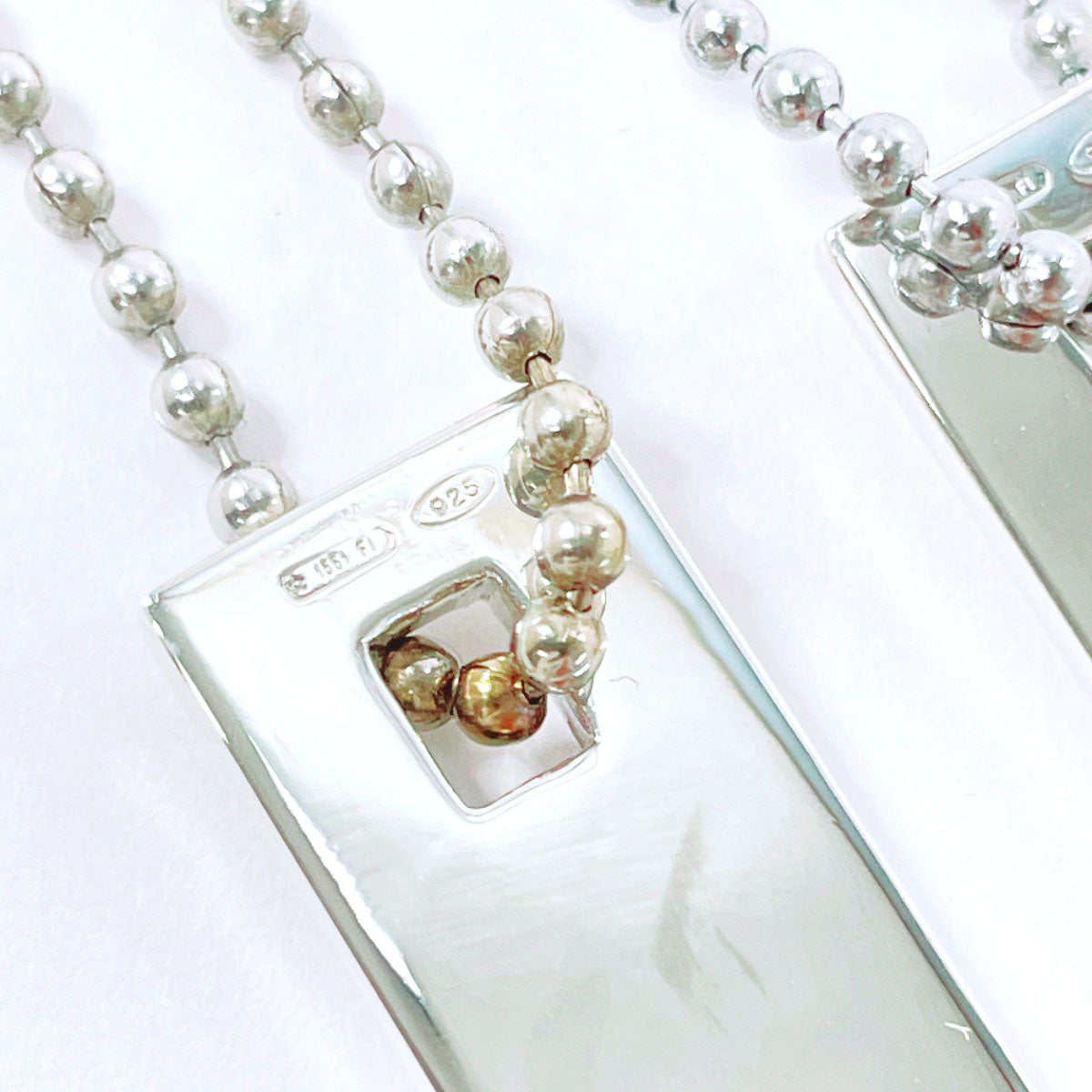 GUCCI Necklace Silver925 Silver Plate Pair