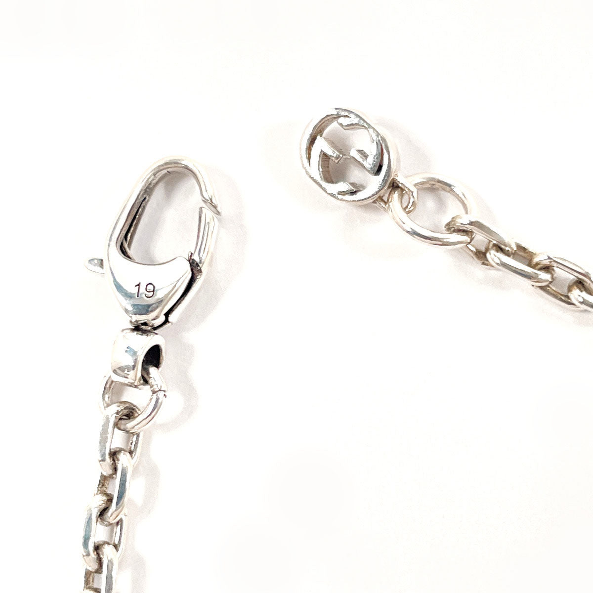 GUCCI bracelet Silver925 Silver GG Marmont 19