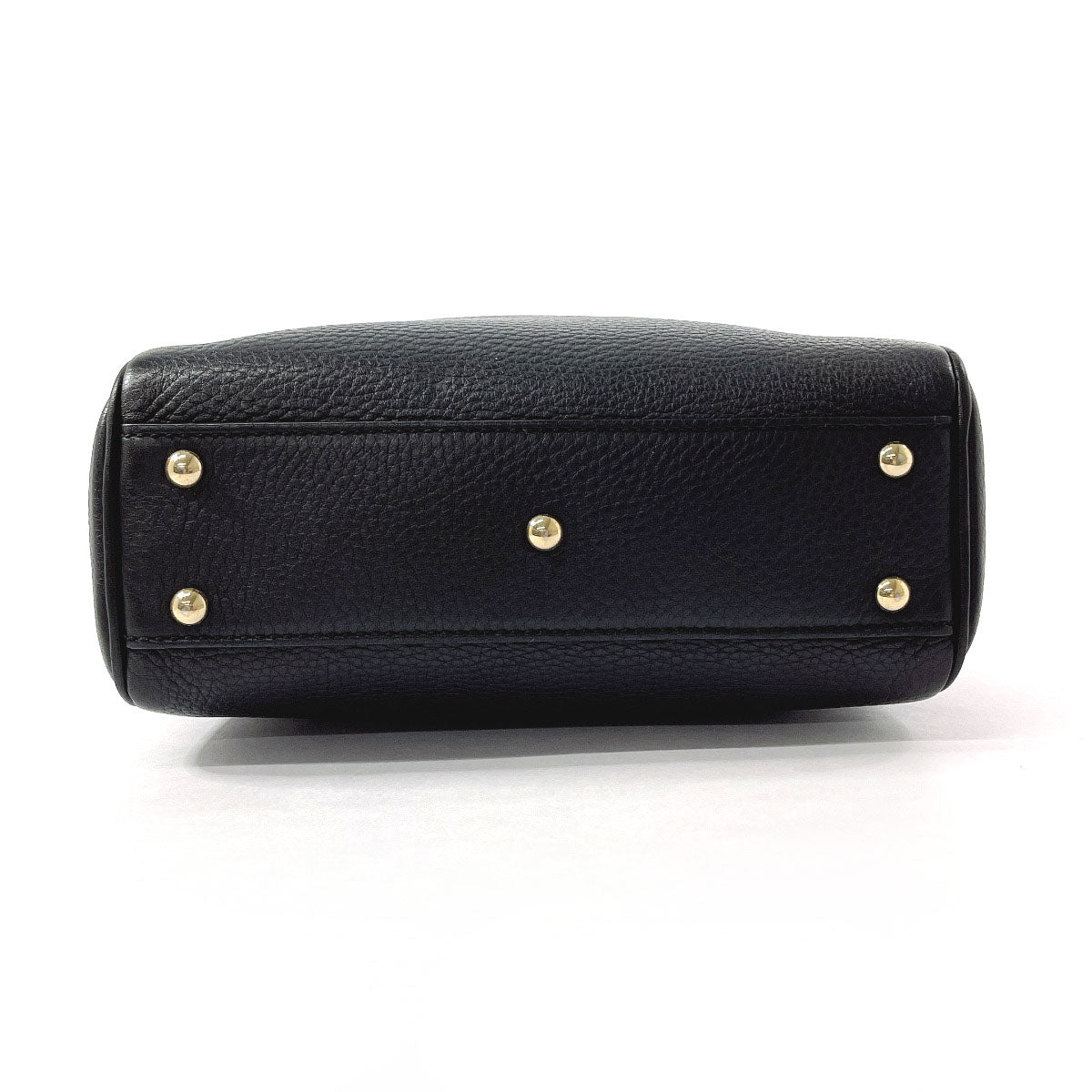 GUCCI Handbag 368823 leather black 2WAY Bamboo mini shopper Women Used