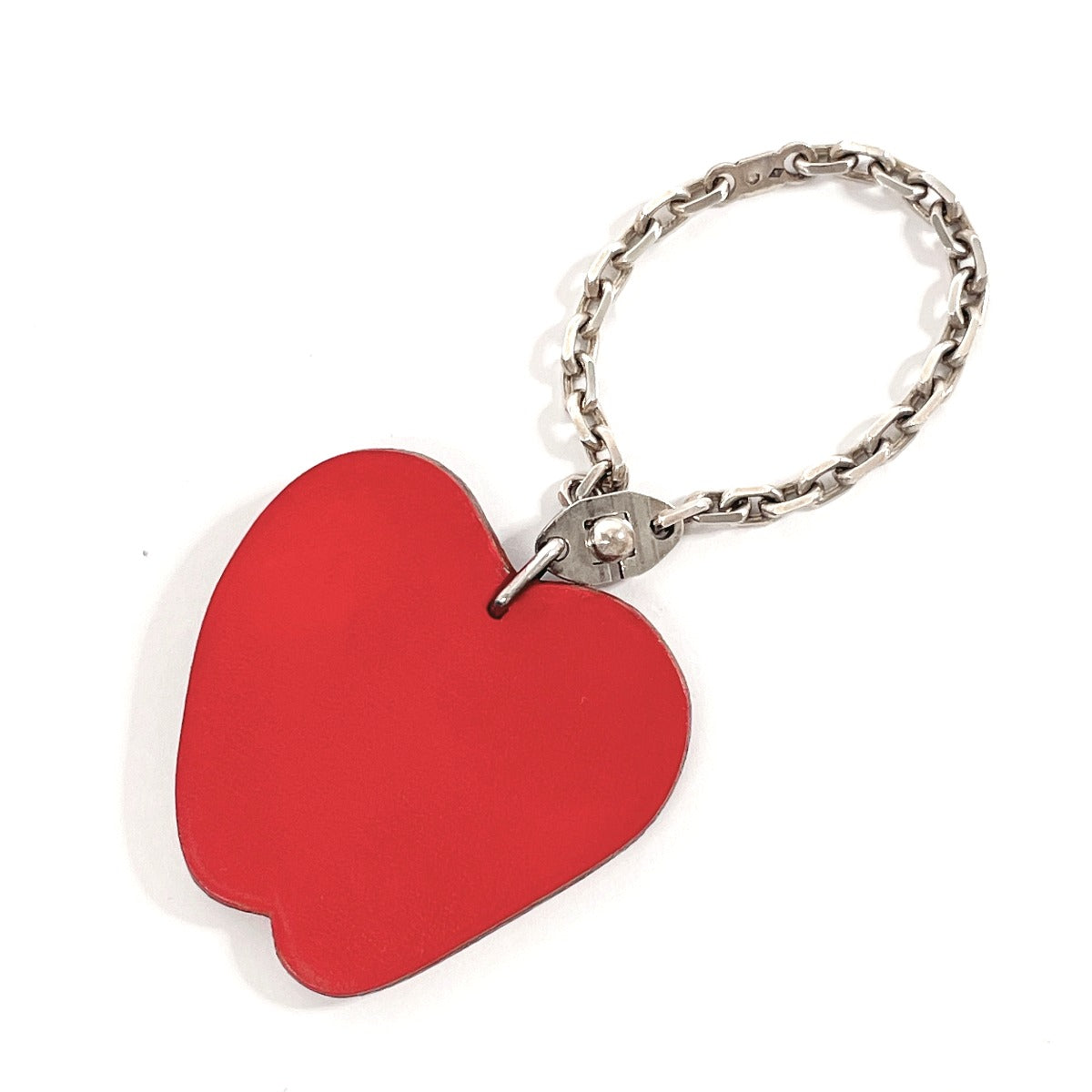 HERMES charm leather Red Apple Women Used