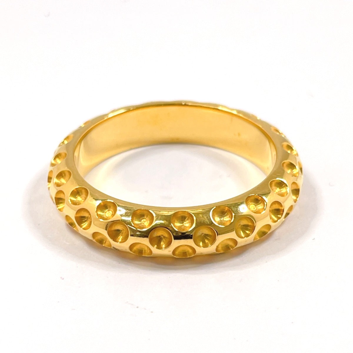 HERMES Scarf ring plating gold Dot