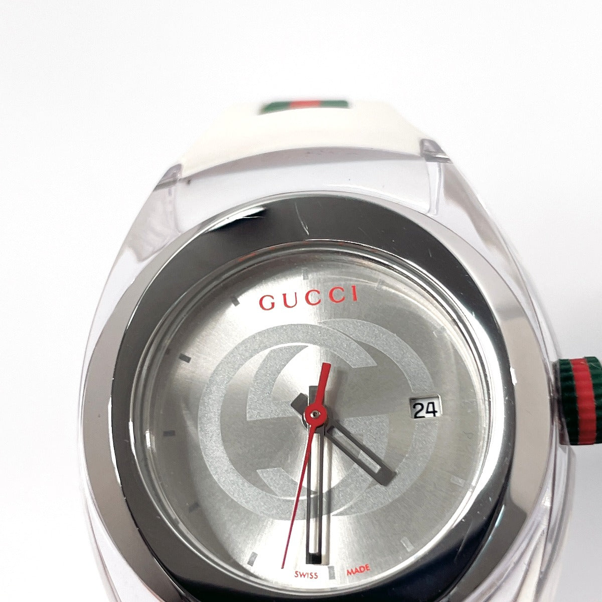 GUCCI Watches Quartz 137.3 Stainless Steel, Rubber Silver sink Silver dial Women Used