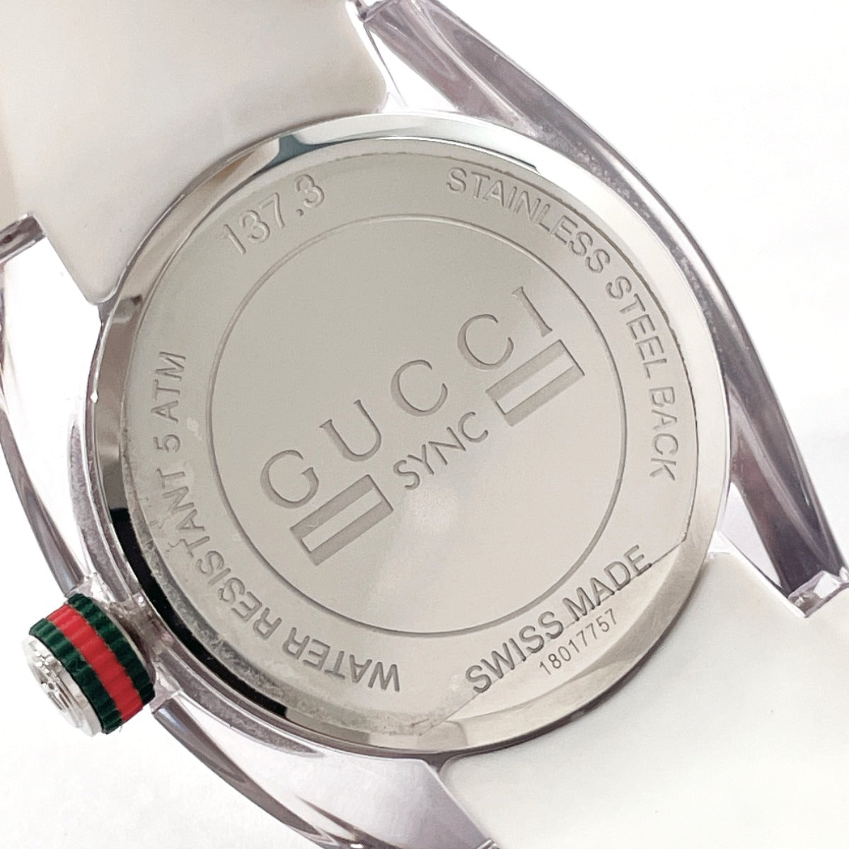 GUCCI Watches Quartz 137.3 Stainless Steel, Rubber Silver sink Silver dial Women Used