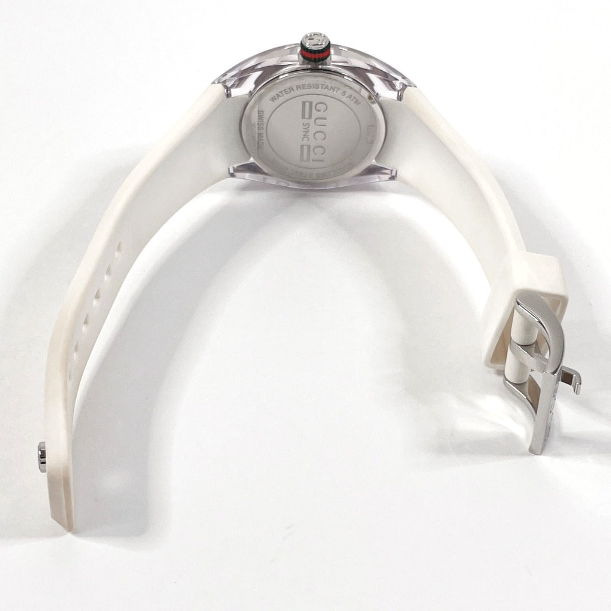 GUCCI Watches Quartz 137.3 Stainless Steel, Rubber Silver sink Silver dial Women Used