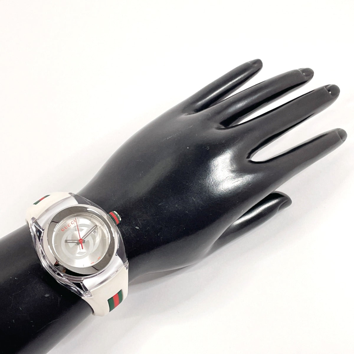 GUCCI Watches Quartz 137.3 Stainless Steel, Rubber Silver sink Silver dial Women Used