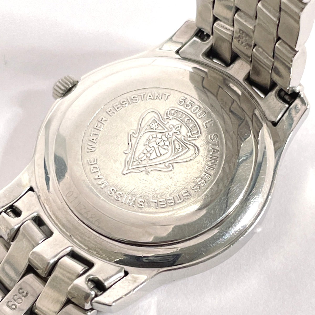 GUCCI Watches Quartz 5500L Stainless Steel Silver black dial