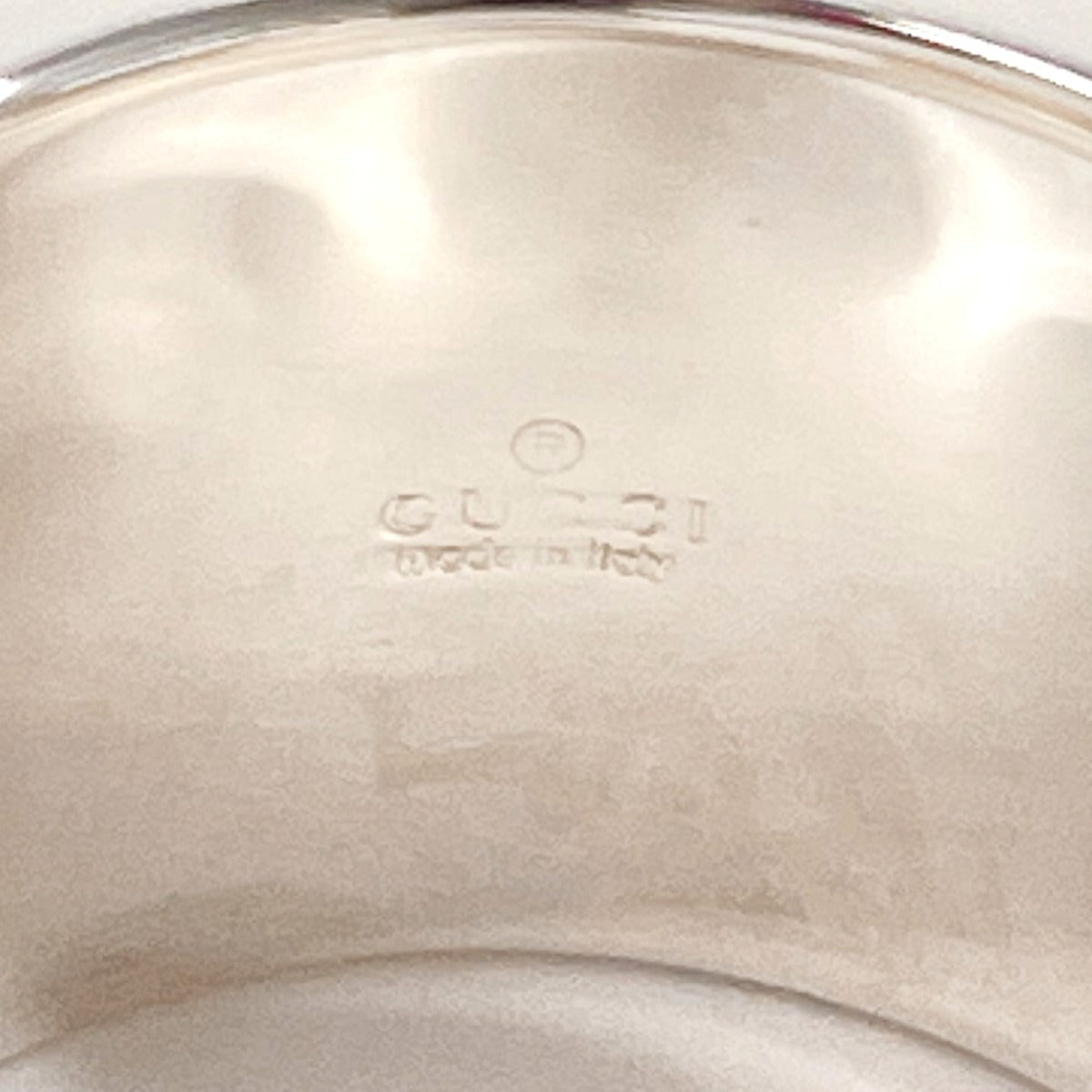 GUCCI Ring Silver925 Silver Branded Cutout G