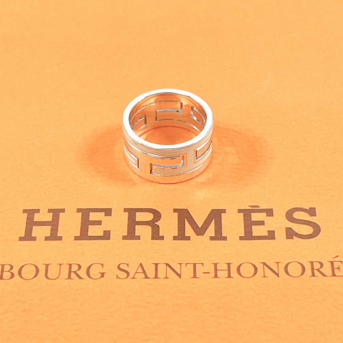 HERMES Ring Silver925 Silver Move ash Women 49 Used