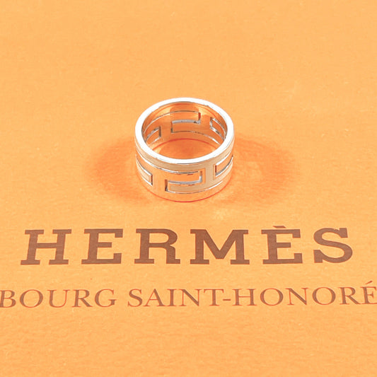 HERMES Ring Silver925 Silver Move ash Women 49 Used