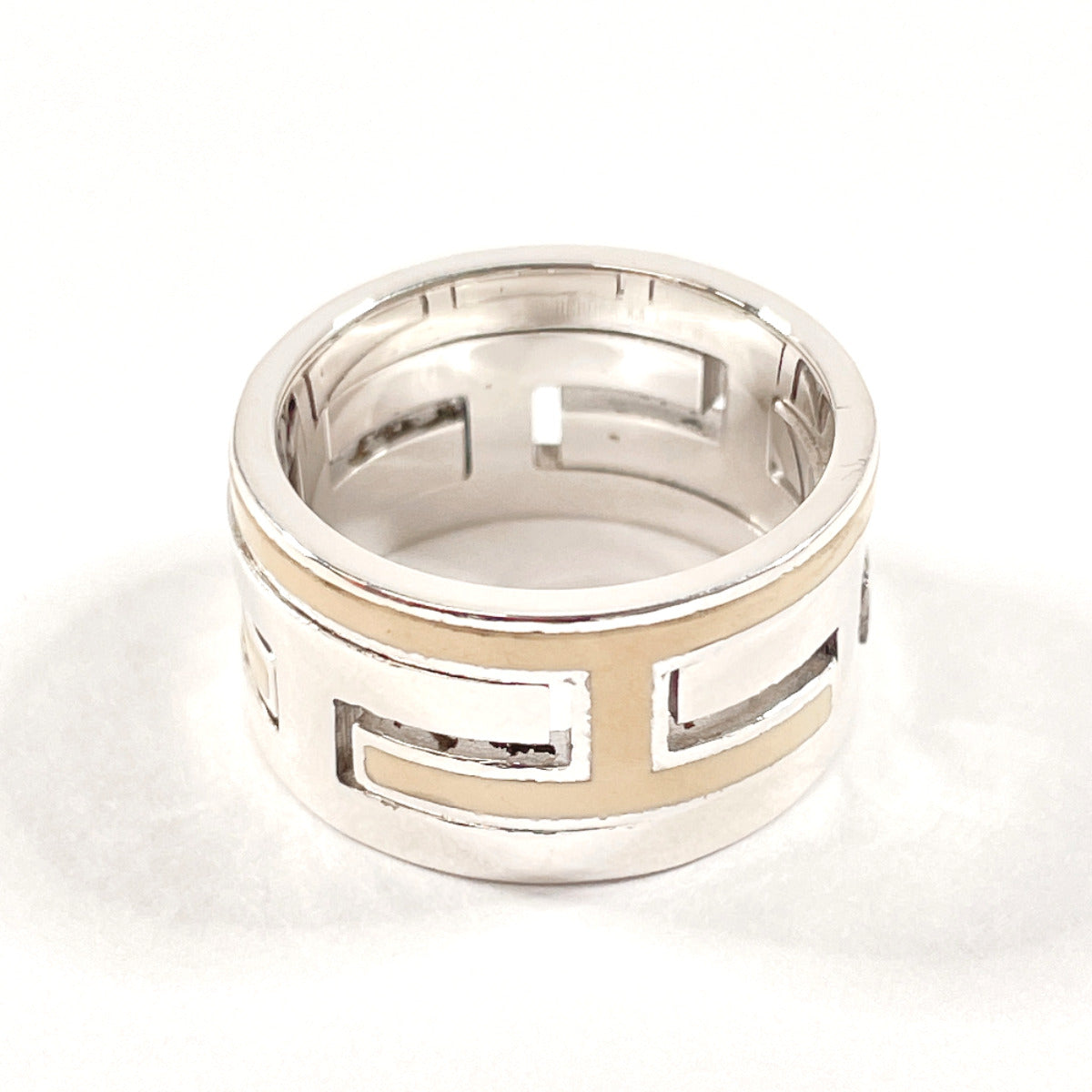 HERMES Ring Silver925 Silver Move ash Women 49 Used