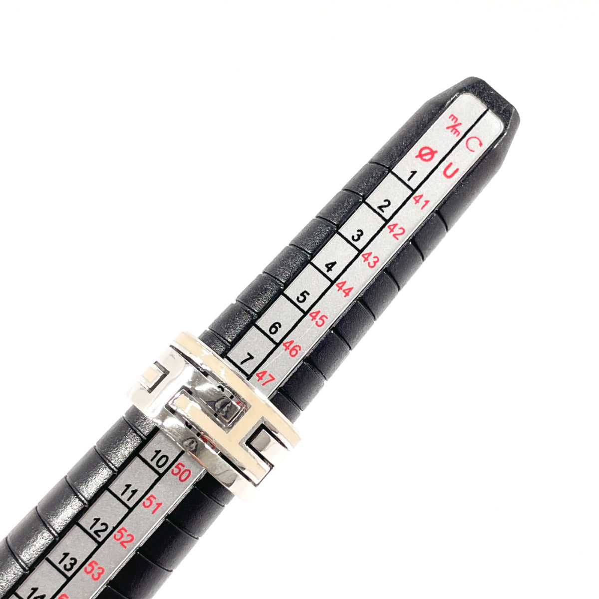 HERMES Ring Silver925 Silver Move ash Women 49 Used