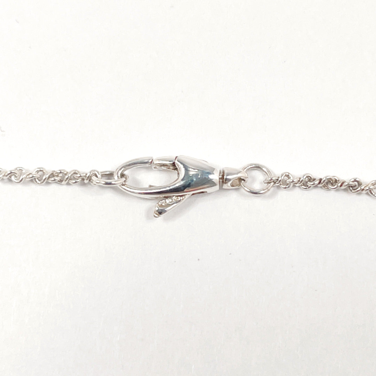 GUCCI Necklace Silver925, pearl Silver Ribbon motif Women Used
