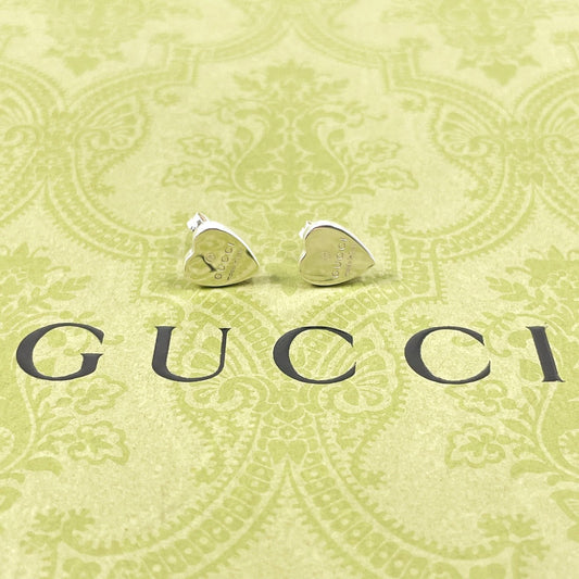 GUCCI Pierce 223990 J8400 8106 Silver925 Silver Trademark heart shape Women Used