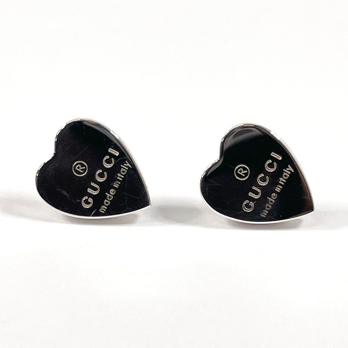 GUCCI Pierce 223990 J8400 8106 Silver925 Silver Trademark heart shape Women Used