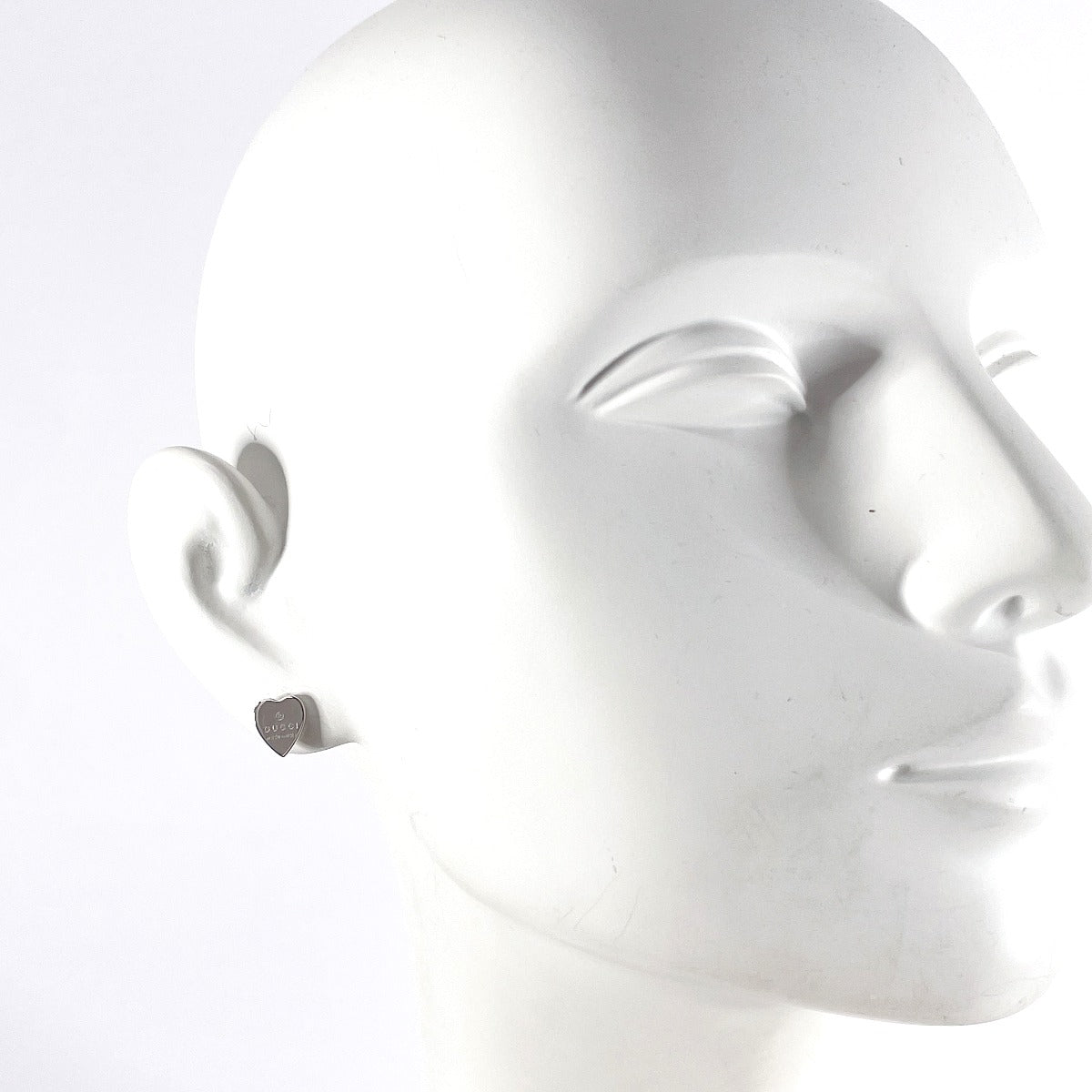 GUCCI Pierce 223990 J8400 8106 Silver925 Silver Trademark heart shape Women Used