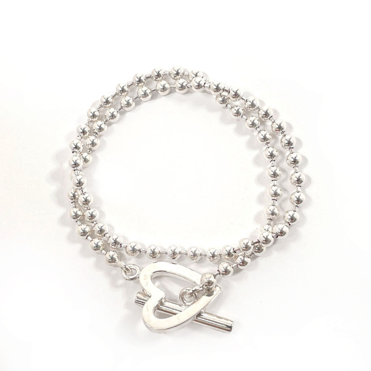 GUCCI bracelet Silver925 Silver heart Ball chain