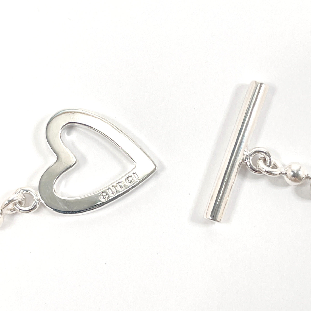 GUCCI bracelet Silver925 Silver heart Ball chain