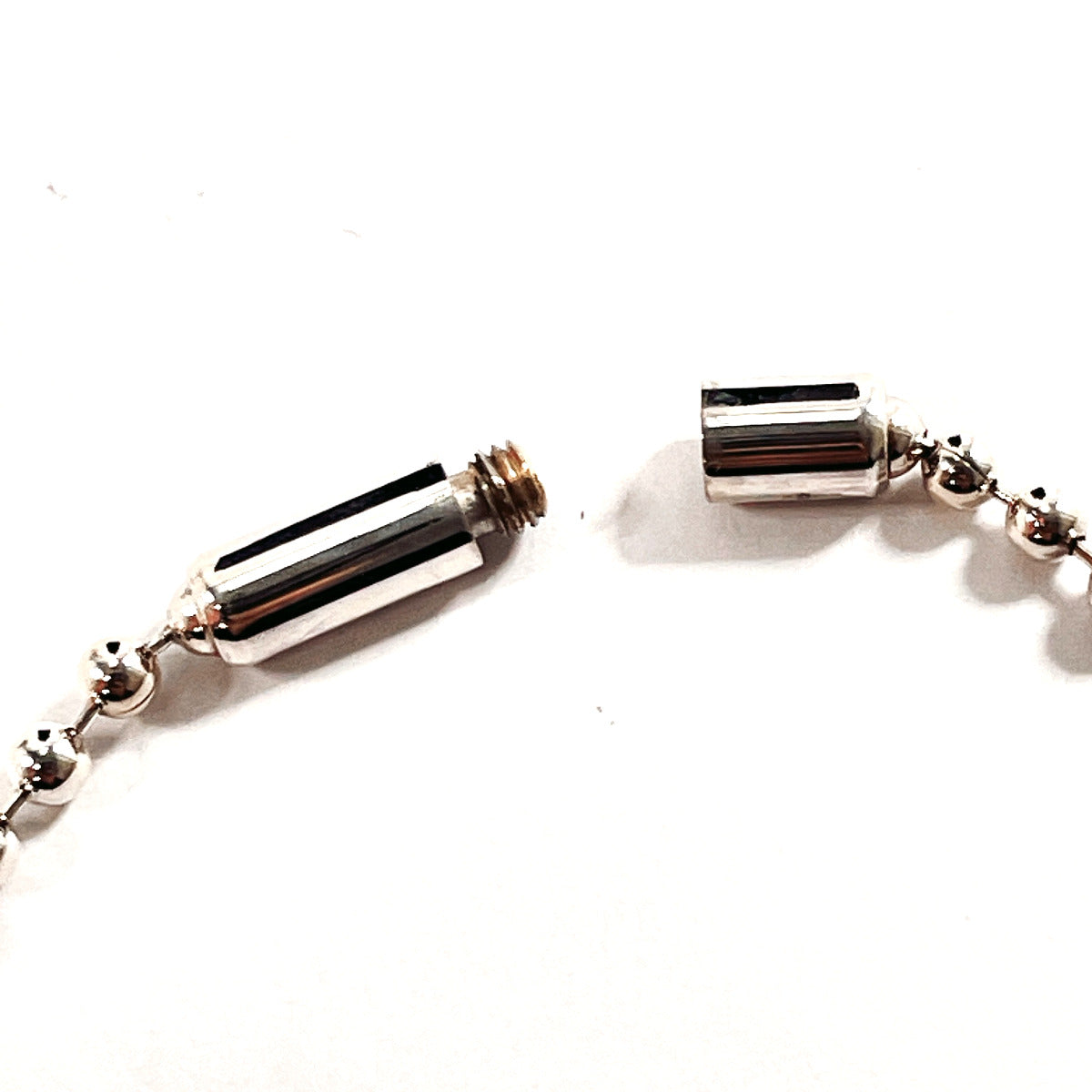 GUCCI Necklace Silver925 Silver Ball chain Dog tag