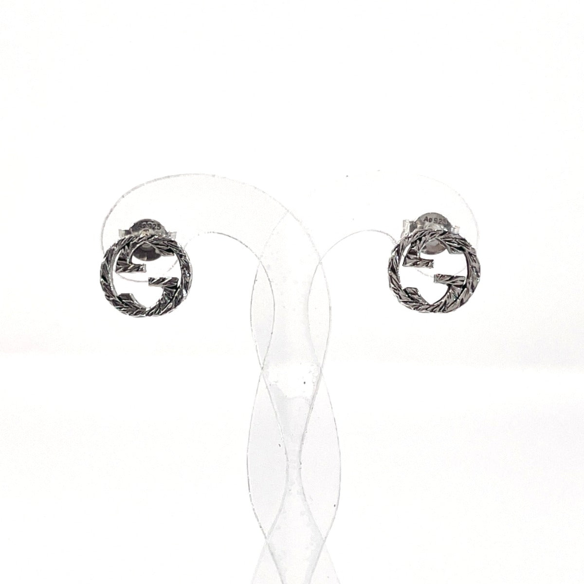 GUCCI Pierce 457109 J8400 0811 Silver925 Silver Interlocking G unisex Used