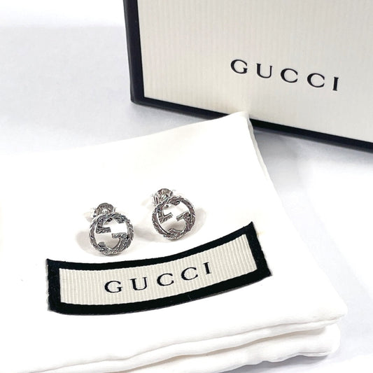 GUCCI Pierce 457109 J8400 0811 Silver925 Silver Interlocking G unisex Used