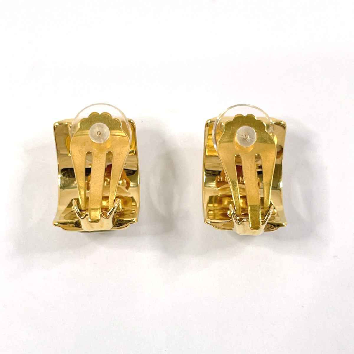 HERMES Earring metal gold Emaille Shippo Women Used
