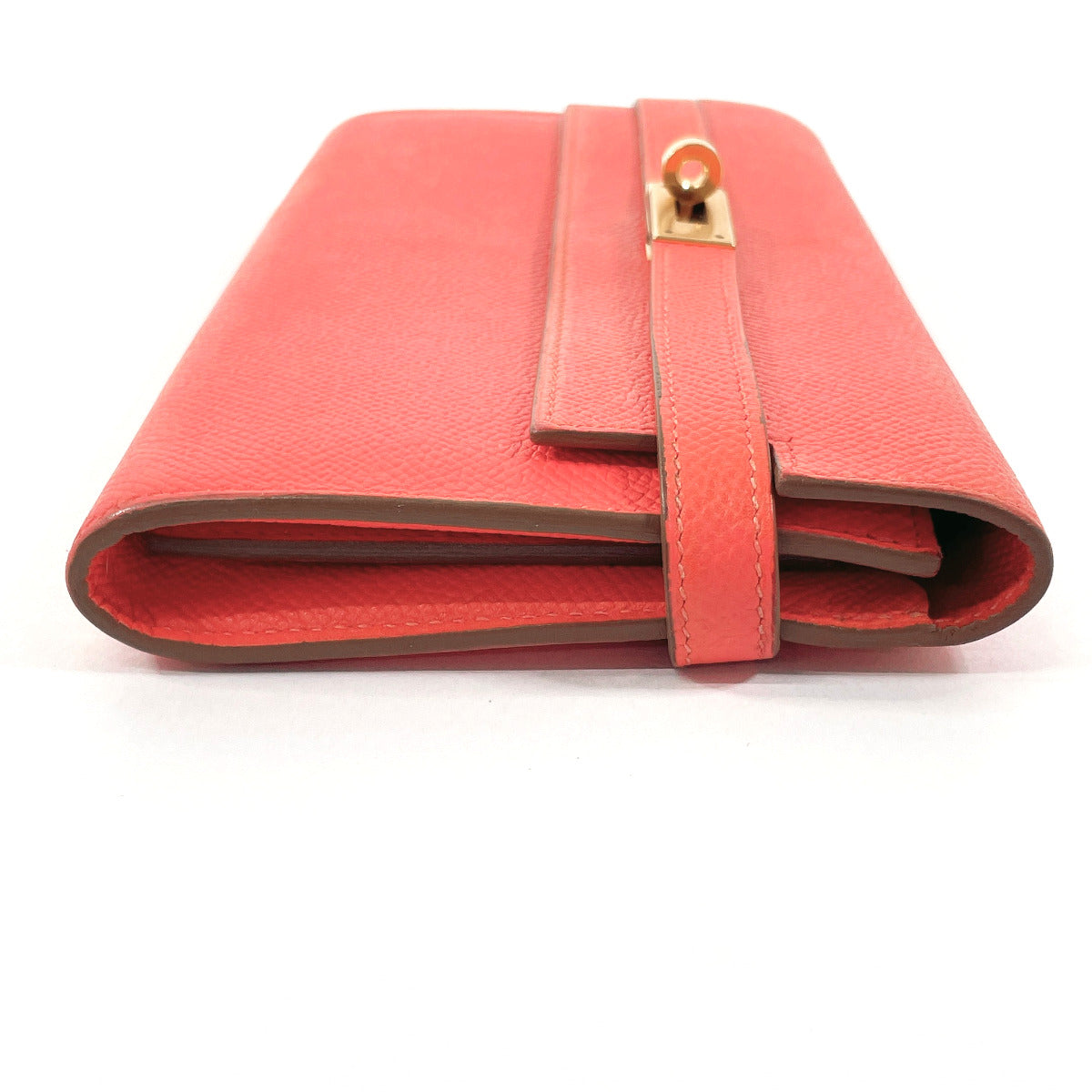 HERMES Long Wallet Purse Epsom pink Kelly wallet Women Used