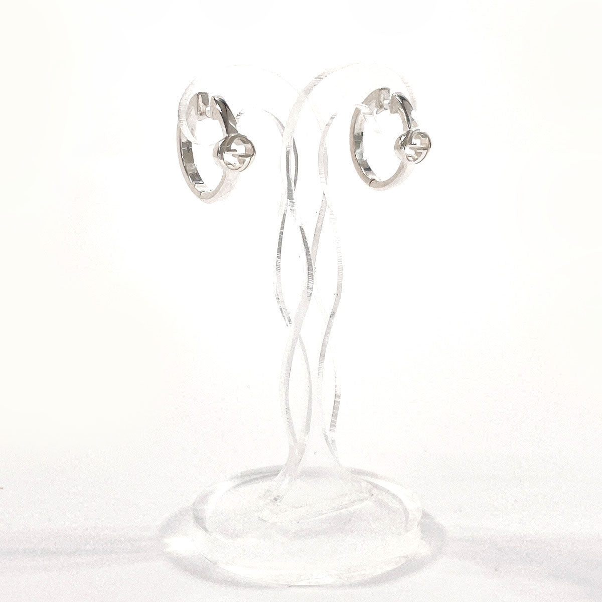 GUCCI Pierce 796323 J8400 8106 Silver925 Silver Hoop earring Interlocking