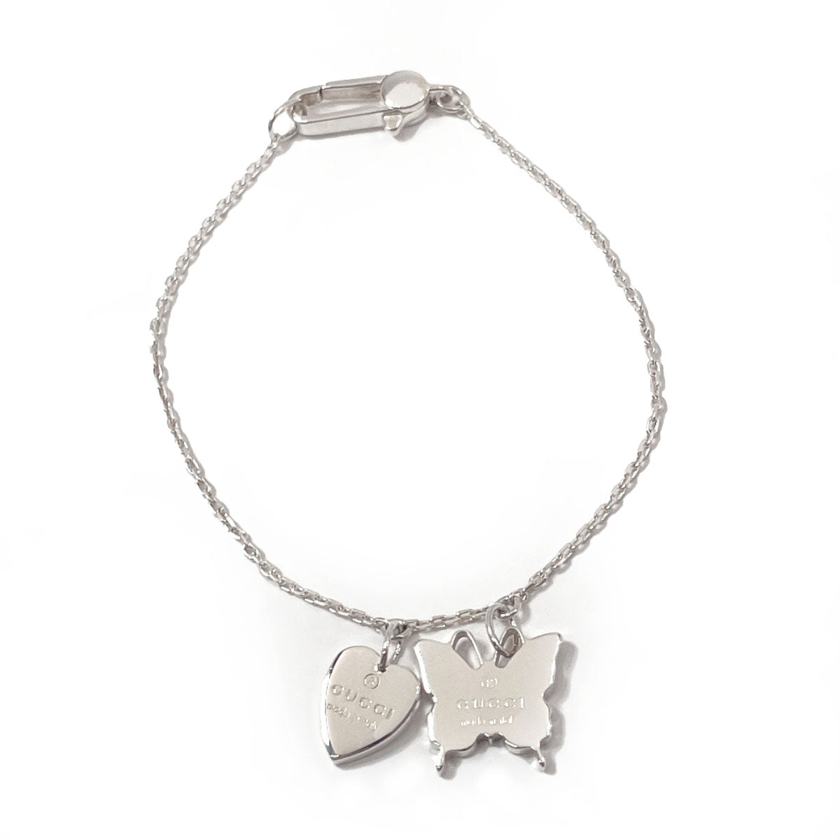 GUCCI bracelet Silver925 Silver Butterfly heart