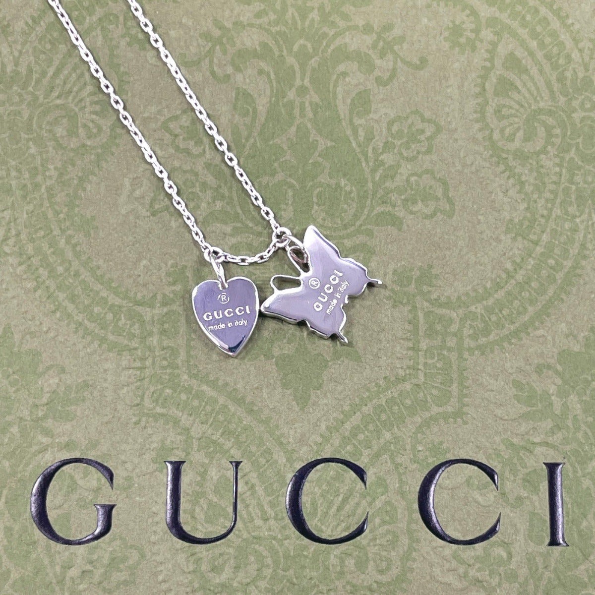 GUCCI bracelet Silver925 Silver Butterfly heart