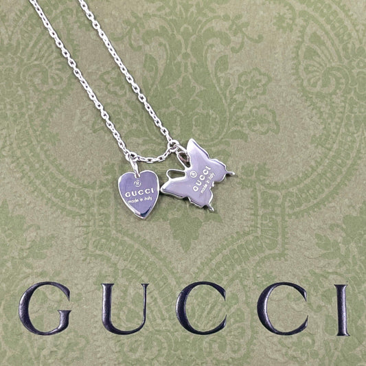 GUCCI bracelet Silver925 Silver Butterfly heart