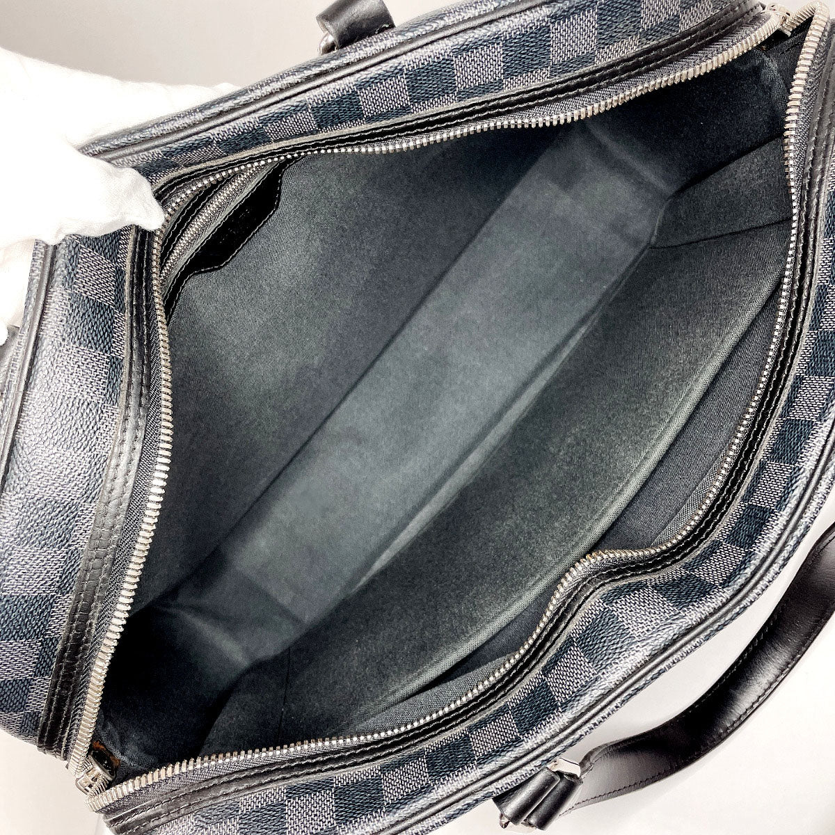 LOUIS VUITTON Business bag N48118 Damier Grafitte black Yone mens Used