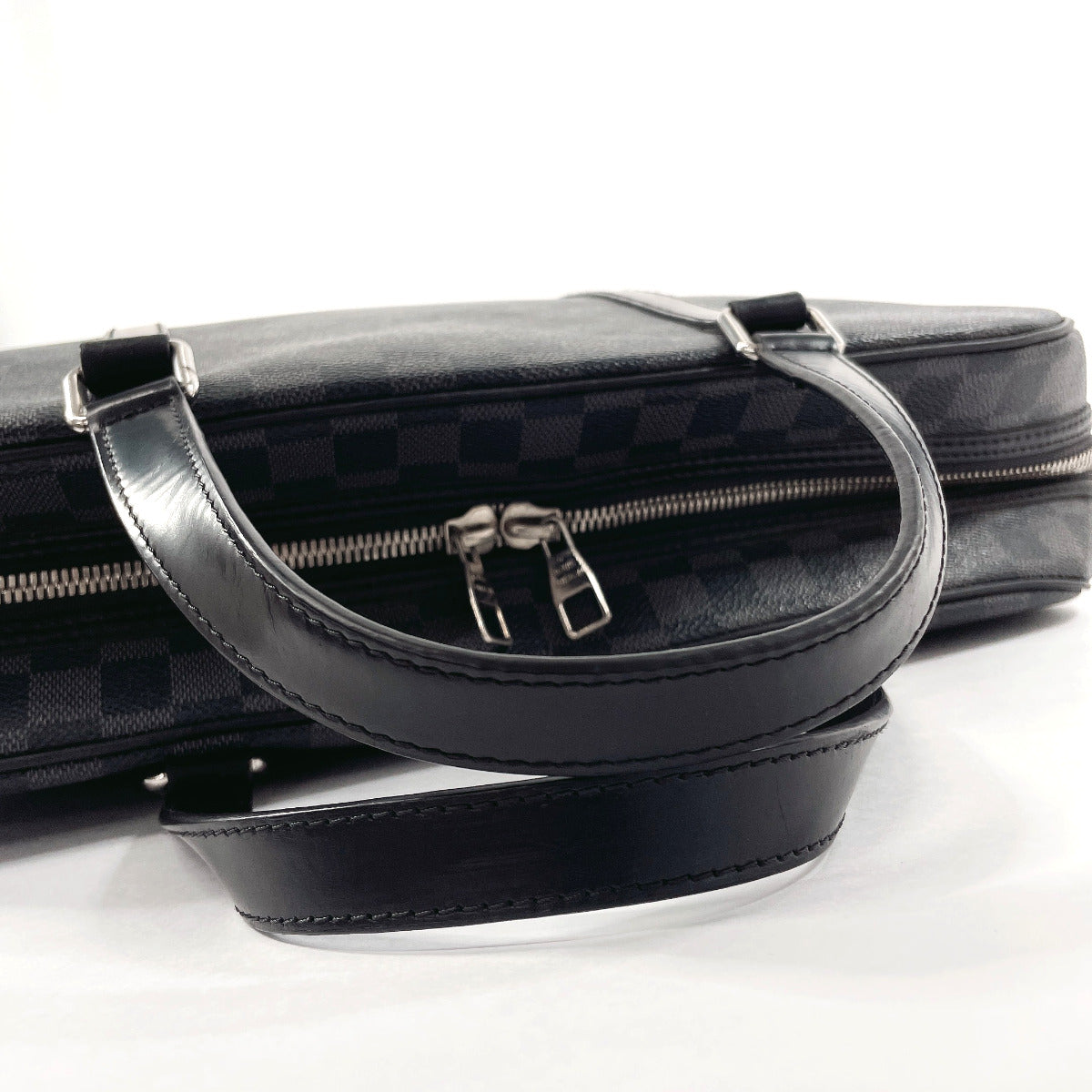 LOUIS VUITTON Business bag N48118 Damier Grafitte black Yone mens Used