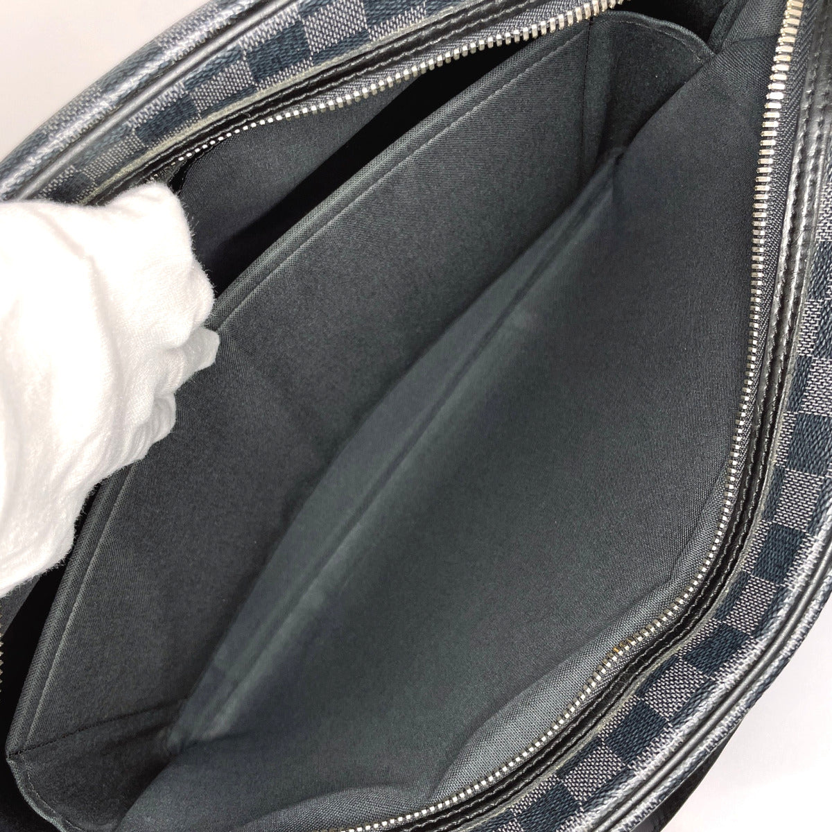 LOUIS VUITTON Business bag N48118 Damier Grafitte black Yone mens Used