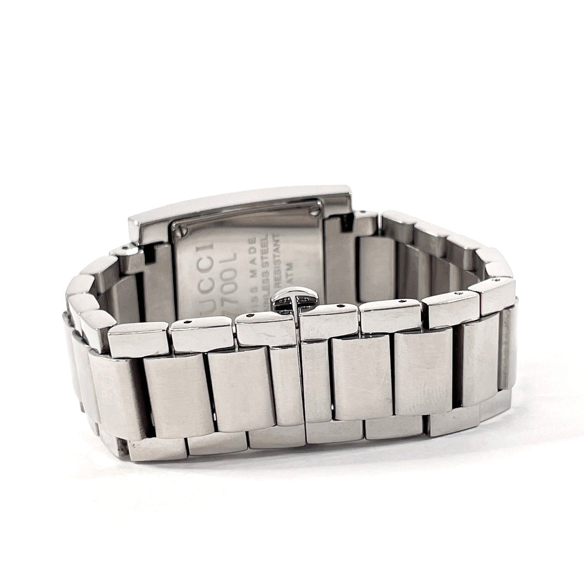 GUCCI Watches Quartz 7700L Stainless Steel Silver black dial