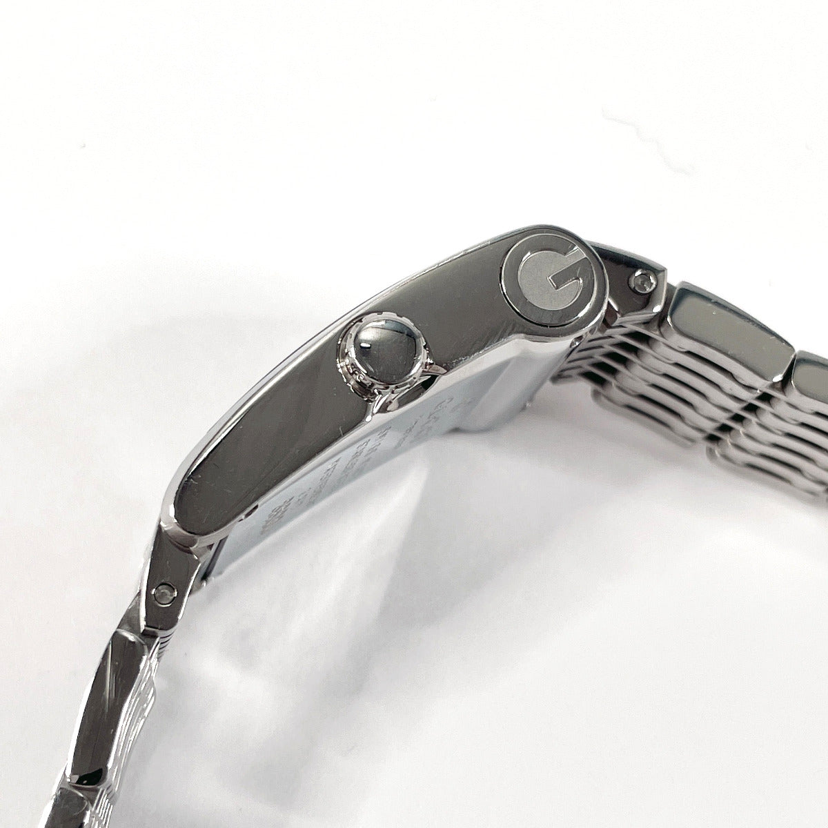 GUCCI Watches Quartz 8600J Stainless Steel , Stainless Steel Silver black dial