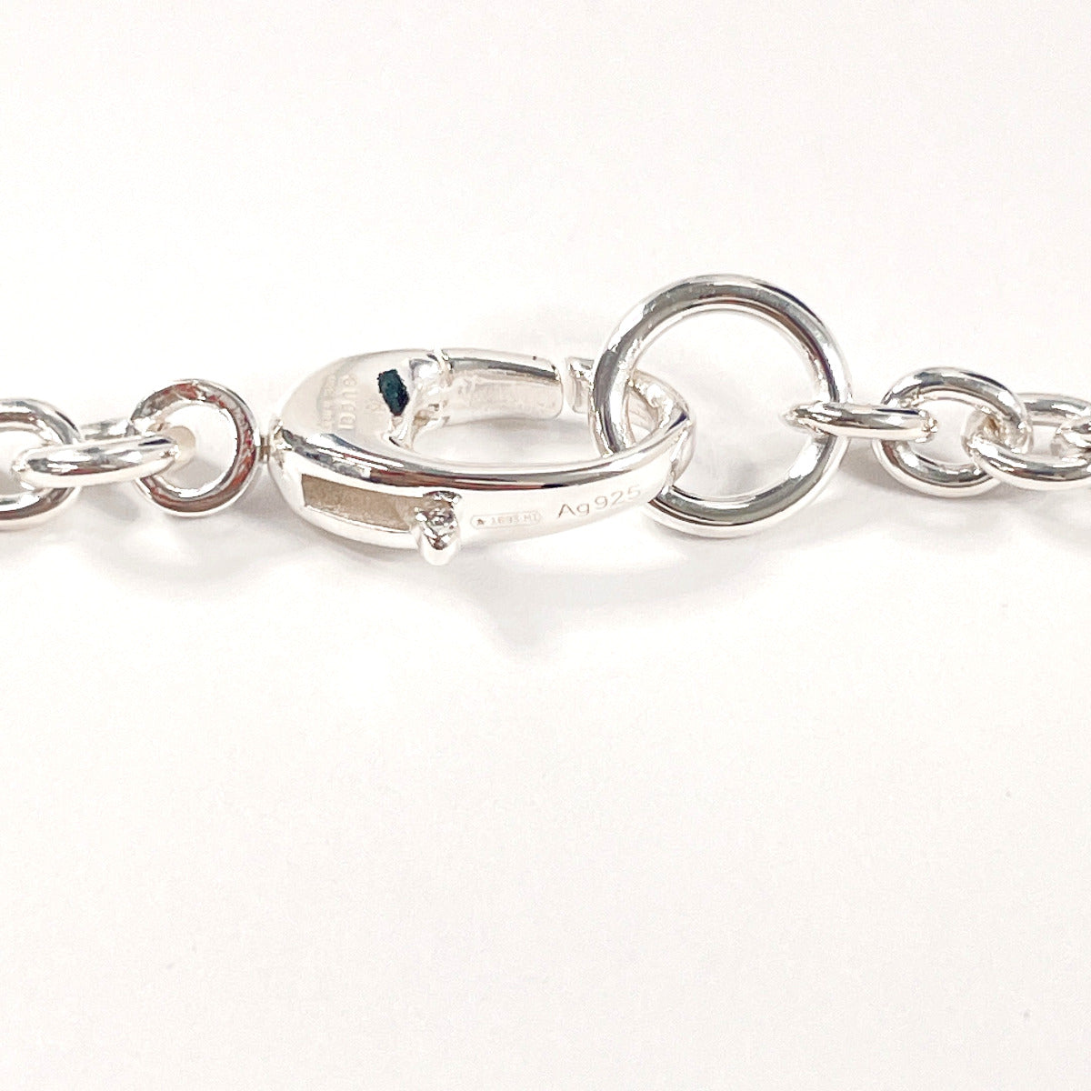 GUCCI Necklace Silver925 Silver GGSilver Brit Interlocking G mens(Unisex) Used