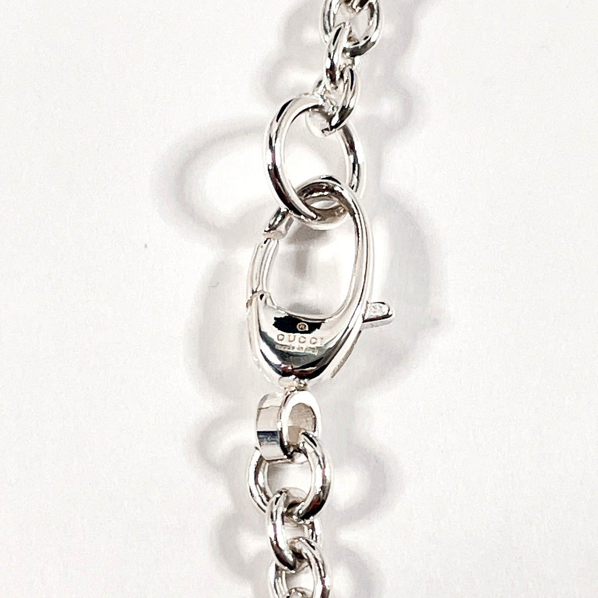 GUCCI Necklace Silver925 Silver GGSilver Brit Interlocking G mens(Unisex) Used