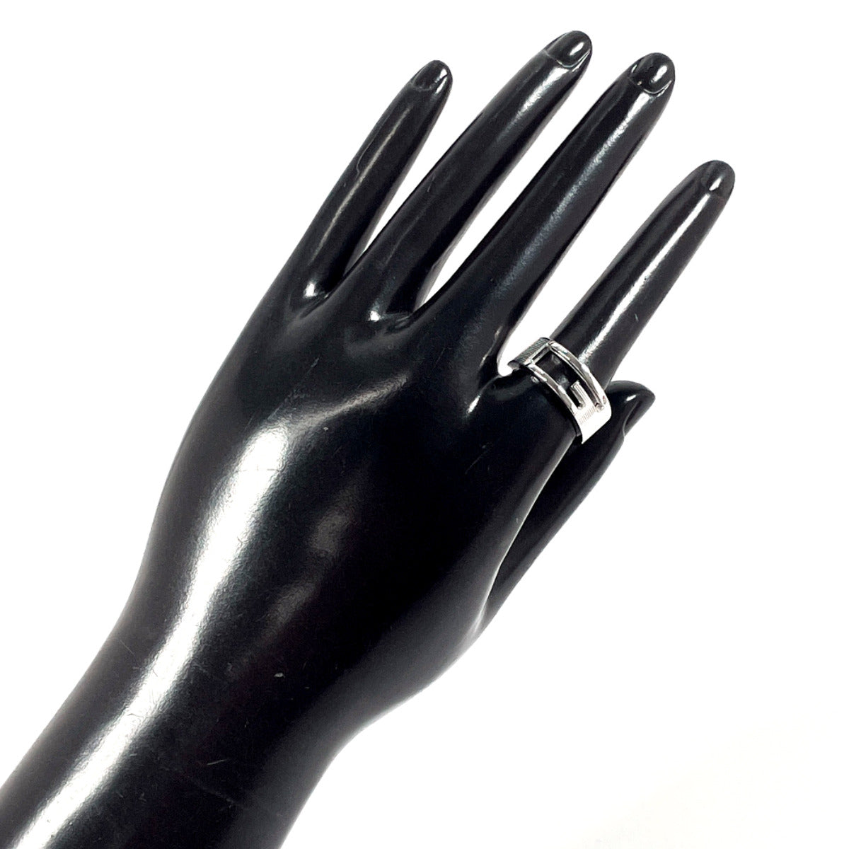 GUCCI Ring Silver925 Silver Branded Cutout G Women 15 Used