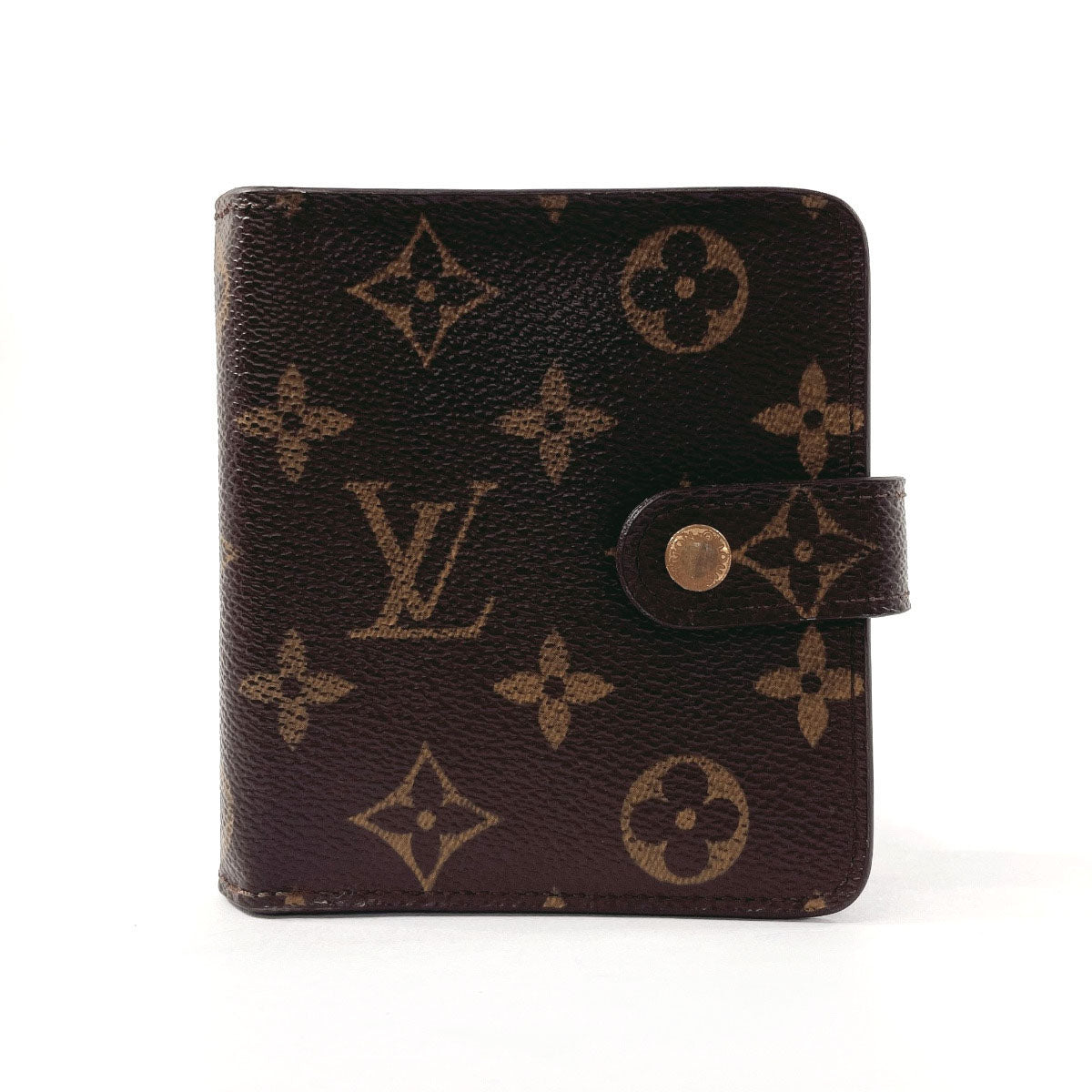 LOUIS VUITTON Bifold Wallet M61667 Monogram canvas Brown Compact zip