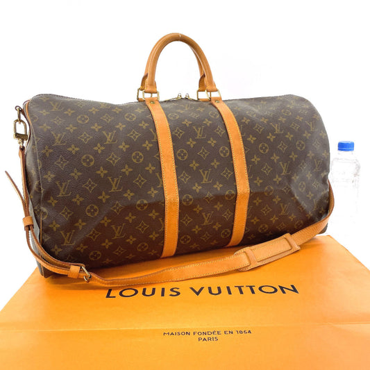 LOUIS VUITTON Boston Duffel bag M41414 Monogram canvas Brown Keepall  bandouliere 55