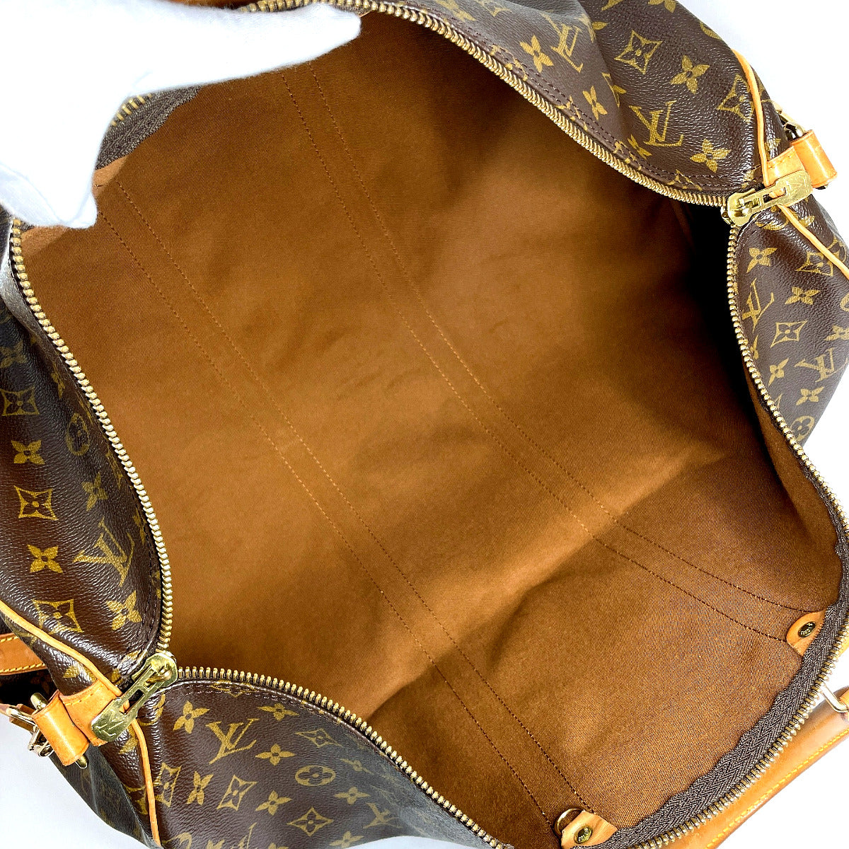 LOUIS VUITTON Boston Duffel bag M41414 Monogram canvas Brown Keepall  bandouliere 55