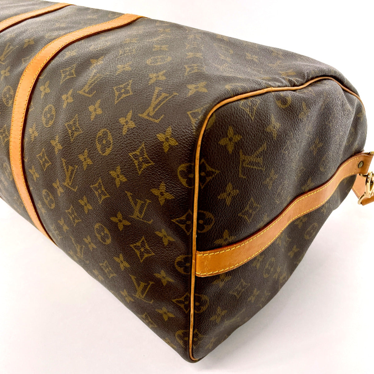 LOUIS VUITTON Boston Duffel bag M41414 Monogram canvas Brown Keepall  bandouliere 55