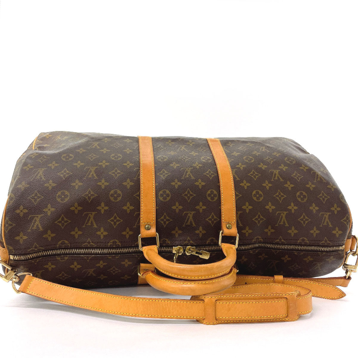 LOUIS VUITTON Boston Duffel bag M41414 Monogram canvas Brown Keepall  bandouliere 55
