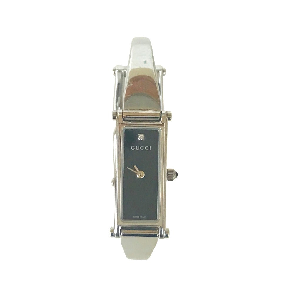 GUCCI Watches Quartz 11115185 Stainless Steel Silver 1P with diamond black dial