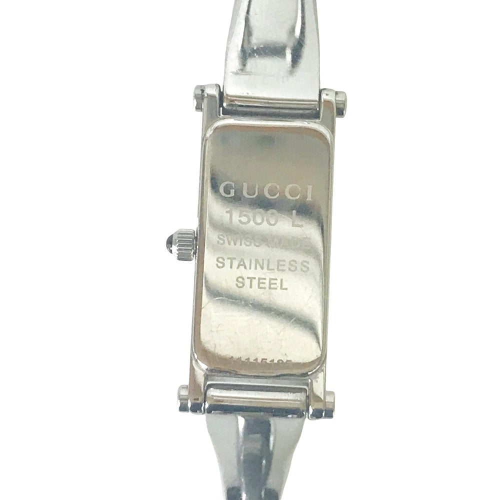 GUCCI Watches Quartz 11115185 Stainless Steel Silver 1P with diamond black dial