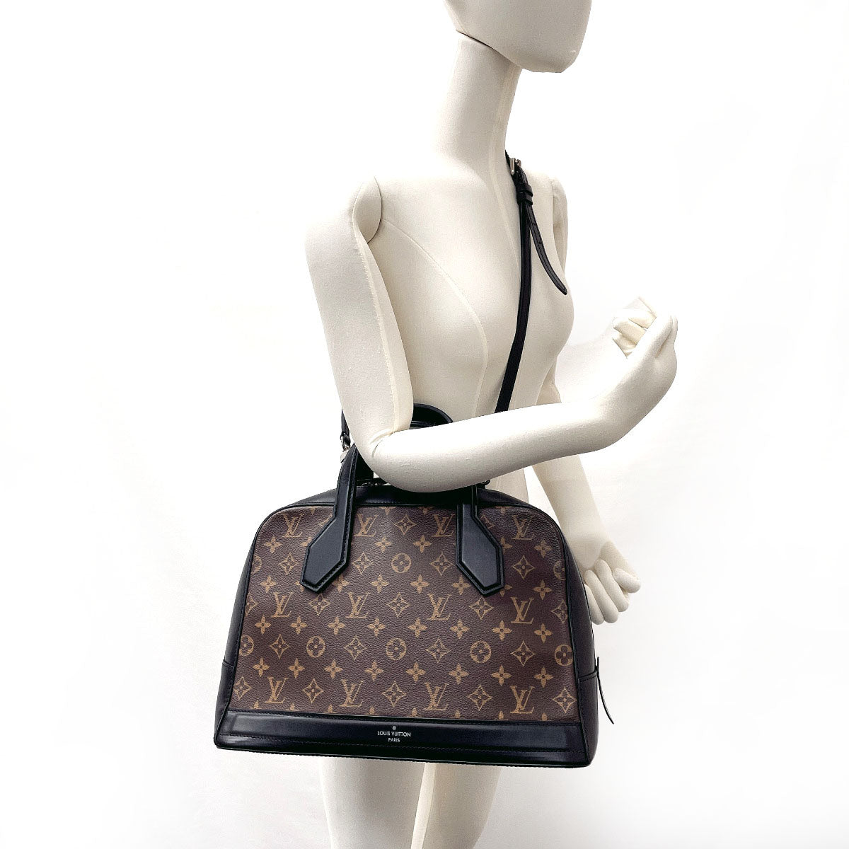 LOUIS VUITTON Handbag M40272 Monogram macacer Brown 2WAY Dora MM