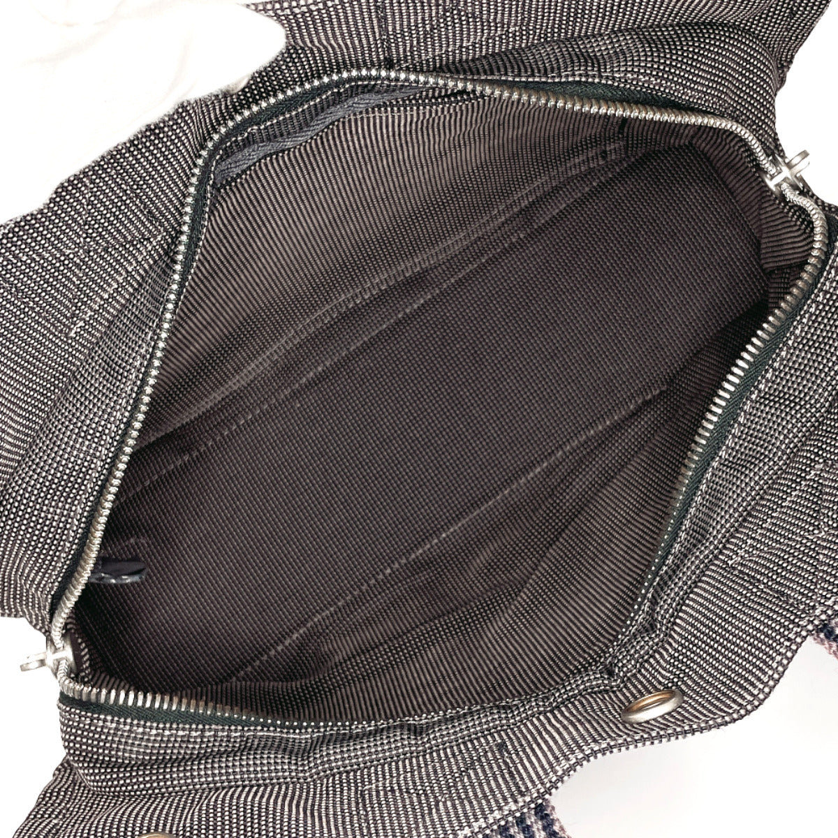 HERMES Tote Bag canvas gray Her Line Tote PM