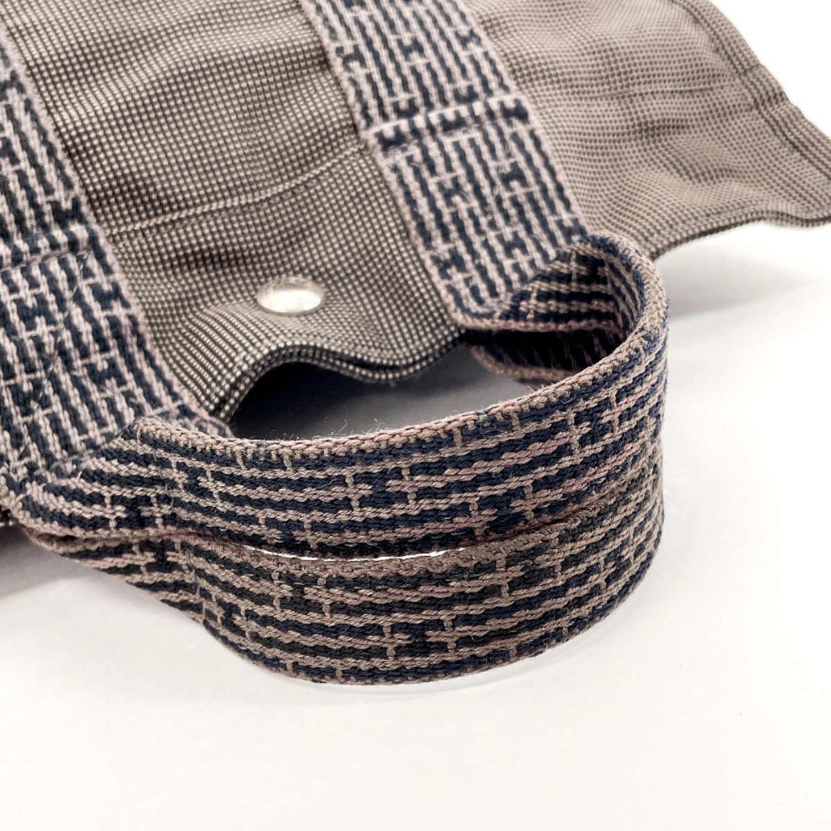 HERMES Tote Bag canvas gray Her Line Tote PM